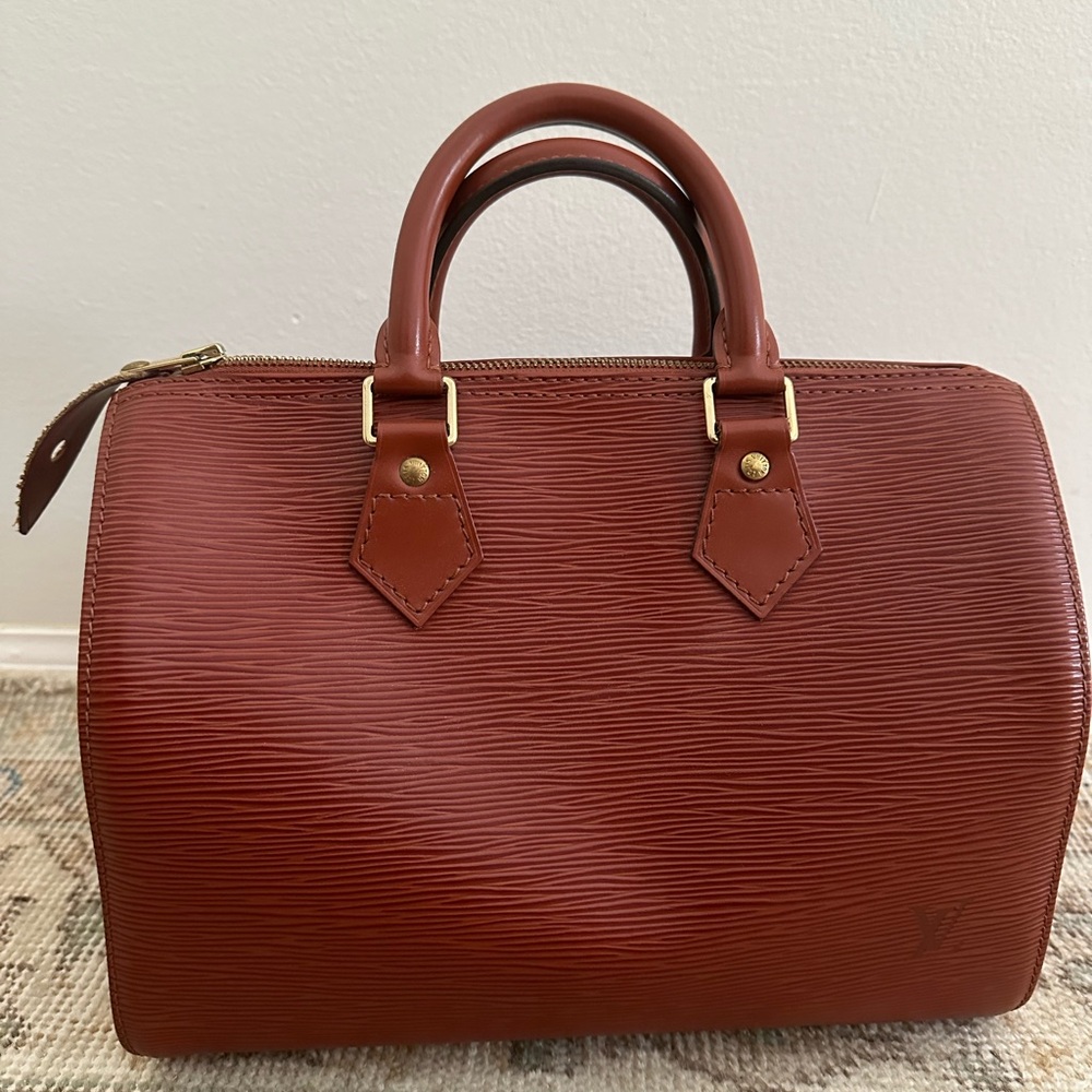 LOUIS VUITTON Epi Speedy 25 Kenyan Fawn